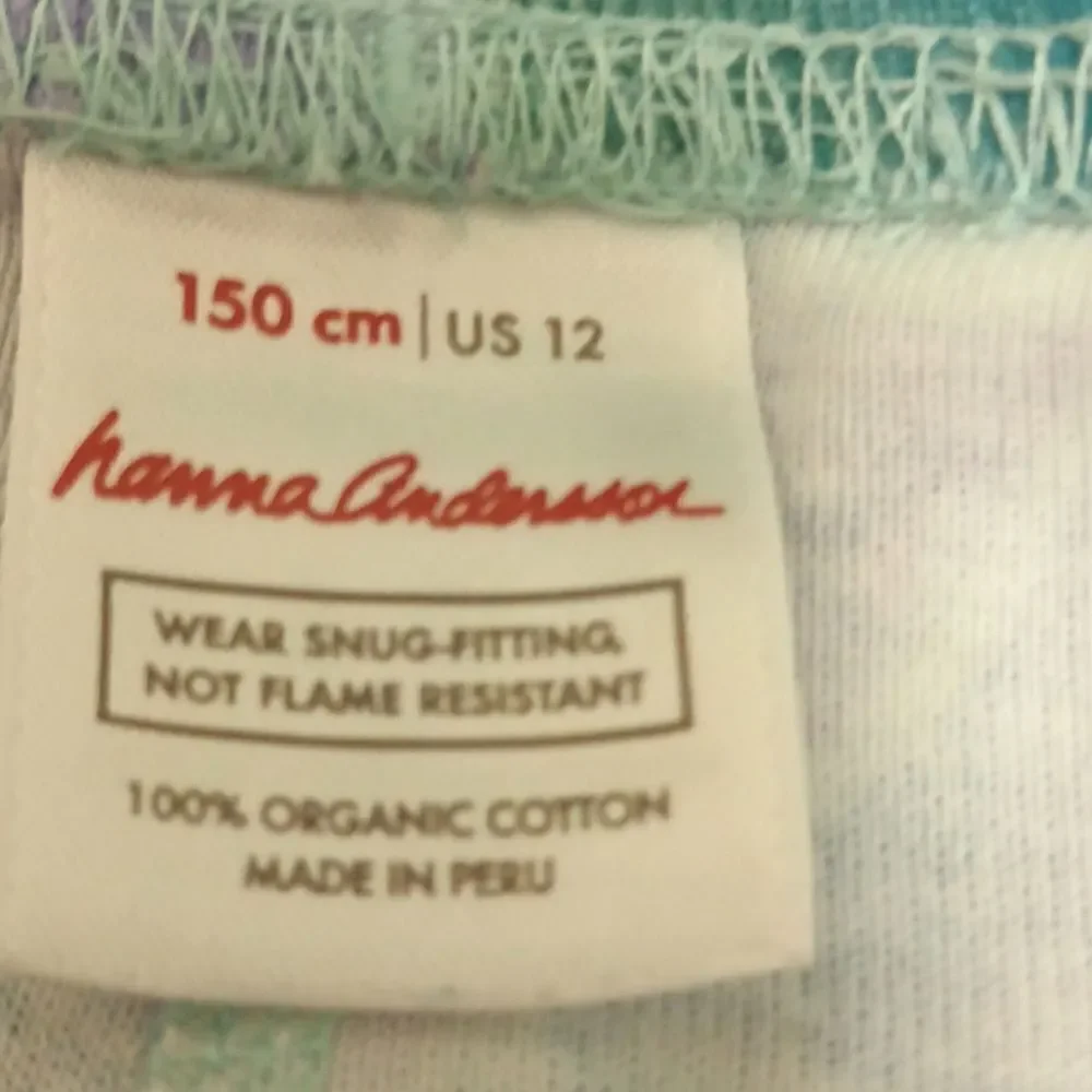 hanna anderson Girls multi colored scallop pattern Size 12 leggings - Picture 4 of 5